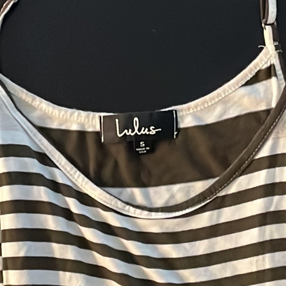 Lulu’s Maxi Dress, Size Small, Colors Brown, Tan, White - Picture 2 of 4